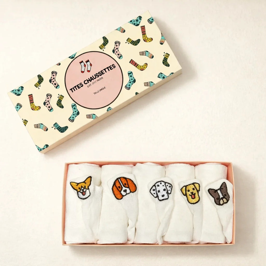 Lot 6 Paires Chaussettes Fantaisie Chat Femme – Coton Doux, Motifs Amusants Visages & Pattes – Tailles EU 39-42 – Cadeau Noël Anniversaire