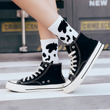 Cow High Socks