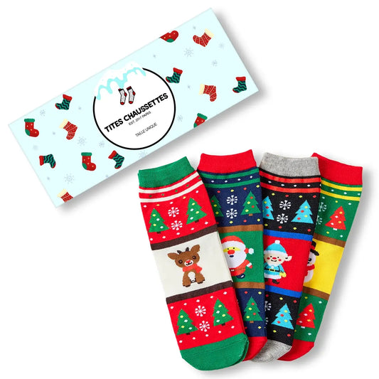 Chaussettes Sapin Noël (Lot x4)