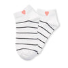 Heart-shaped striped socks (Pack of 5)