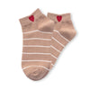 Heart-shaped striped socks (Pack of 5)
