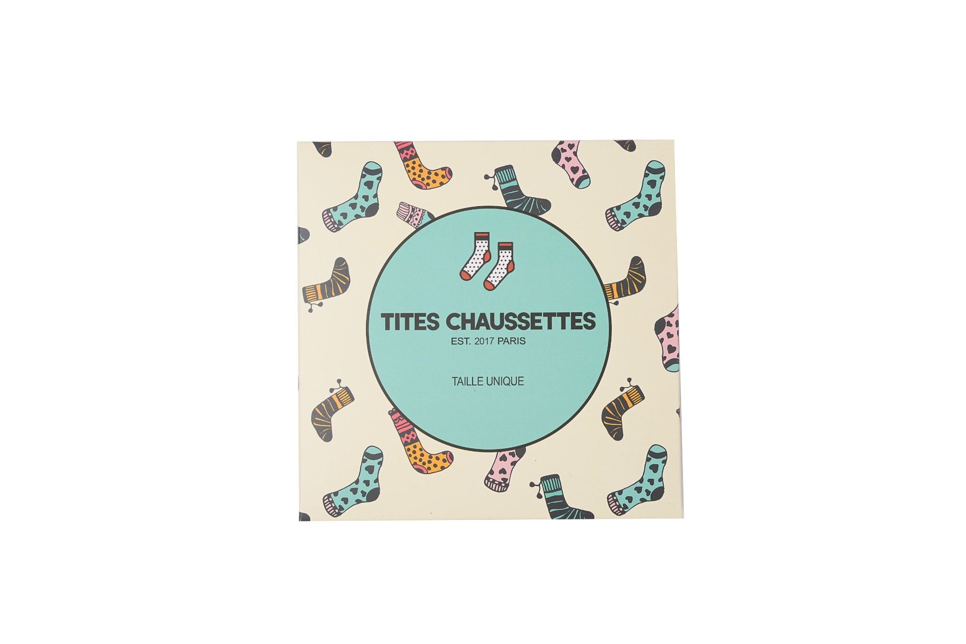 Boite cadeau pour chaussettes format carré (grand modèle)