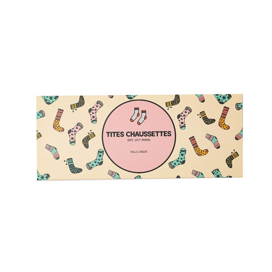 Boite cadeau pour chaussettes format rectangulaire (grand modèle)