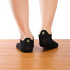 Chaussettes basses femme à languette avec broderie fleur, cœur, tulipe ou soleil. Maintien parfait. Taille 35-41. Douces, gaies et confortables.