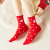 Christmas Heart & Ruffle Socks