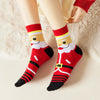 Chaussettes de Noël motif costume de Père Noël coloris rouge