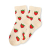 Chaussettes fraises longues en coton à motif fruit pour adultes | Chaussettes douces et confortables | Fabriquées à partir de matériaux de haute qualité | Un cadeau parfait
