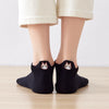 Chaussettes noires en coton à languette chat pour femme | Chaussettes confortables et élégantes | Idéales pour le quotidien ou les occasions spéciales | Disponibles en plusieurs couleurs et tailles