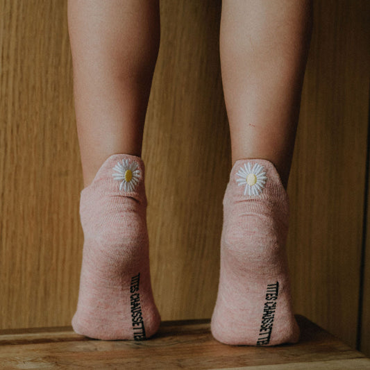 Lot de 5 Chaussettes Languette Fleur Enfants