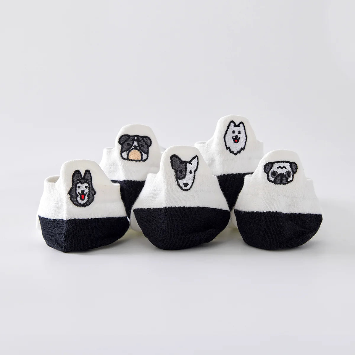Chaussettes en coton à languette chien pour femme | Chaussettes confortables et élégantes | Idéales pour le quotidien ou les occasions spéciales | Disponibles en plusieurs couleurs