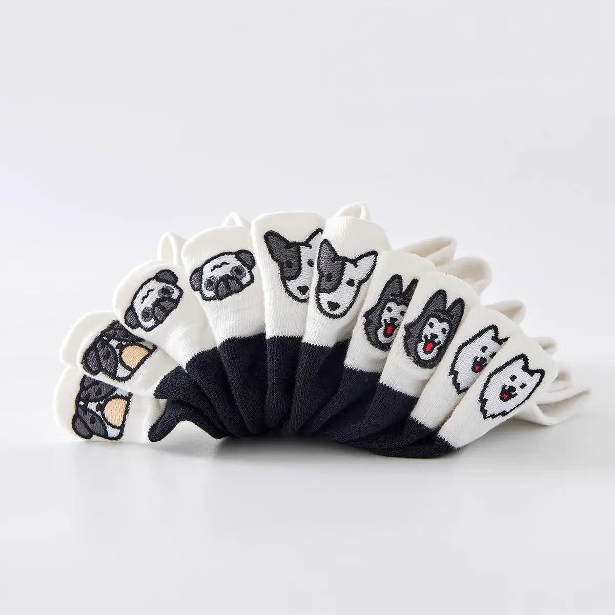 Chaussettes en coton à languette chien pour femme | Chaussettes confortables et élégantes | Idéales pour le quotidien ou les occasions spéciales