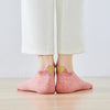 Chaussettes rose en coton à languette cœur doré pour femme | Chaussettes confortables et élégantes | Idéales pour le quotidien ou les occasions spéciales | Disponibles en plusieurs couleurs