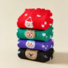 Christmas Heart & Ruffle Socks