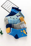Chaussettes Dino bleu Enfants (Lot 5 paires)