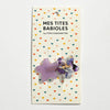 Barrettes étoile violet