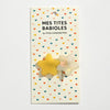 Barrettes étoile jaune