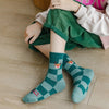 Lot de 5 chaussettes enfant. Modèle mixte : fille et garçon. Motifs de noël : sapin de noël, flocons, renne, père noël. 