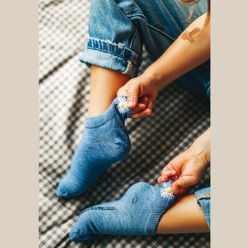 Lot de 5 Chaussettes Languette Fleur Enfants