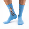 Chaussettes longues pour adultes en coton représentant le David | Chaussettes confortables et élégantes | Idéales pour les amateurs d'art | Disponibles en plusieurs couleurs 