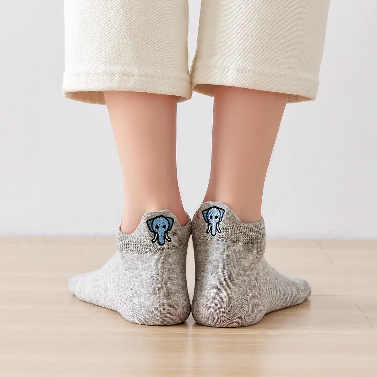 Chaussettes coton BIO pour Enfant - motif animaux