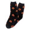 Chaussettes adultes en coton noires avec des têtes de caniche dessus | Chaussettes douces et respirantes | Un excellent choix pour les adultes qui aiment les dalmatiens |