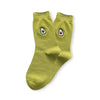 Chaussettes vert kaki avec un avocat brodé | Chaussettes abordables et de haute qualité | Un excellent choix pour les adultes qui aiment l'espace et les astronautes