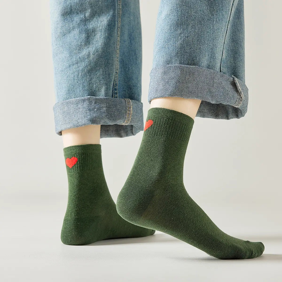 Chaussettes vertes femme sale