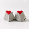 Chaussettes grises en coton unis Coup de Coeur pour femme | Chaussettes douces et respirantes | Un cadeau parfait pour les femmes de tous âges | Disponibles à un prix abordable.