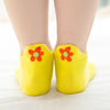 Chaussettes jaune en coton à motif fleur pour enfants | Chaussettes fabriquées à partir de coton de haute qualité | Respirantes et durables | Conviennent à toutes les occasions