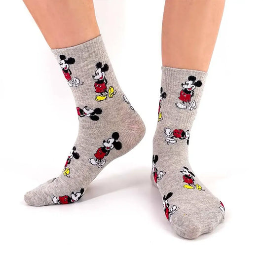 Chaussettes en coton à motif Mickey pour femmes | Chaussettes douces et confortables | Fabriquées à partir de matériaux de haute qualité | Un cadeau parfait pour les femmes de tous âges