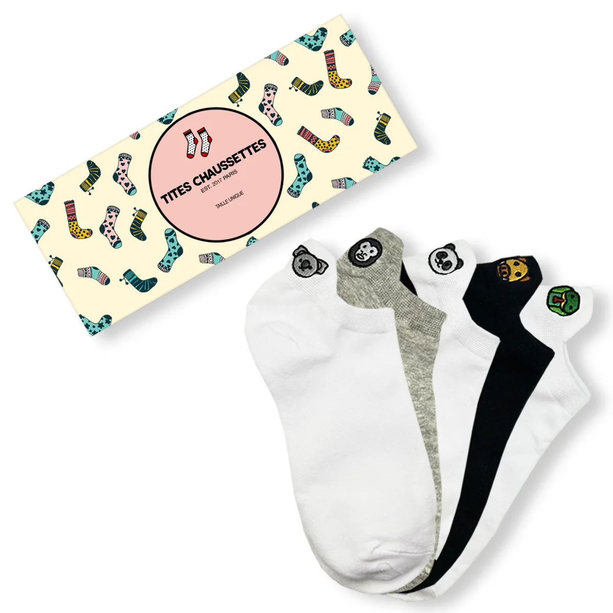Lot De 4 Chaussettes De Noël Décoratives - 34 Cm - Pour Cheminée Ou Décoration Murale - Design Père Noël, Renne, Bonhomme De Neige