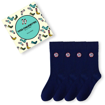 TitesLange Socken Marineblau (4er-Pack) 