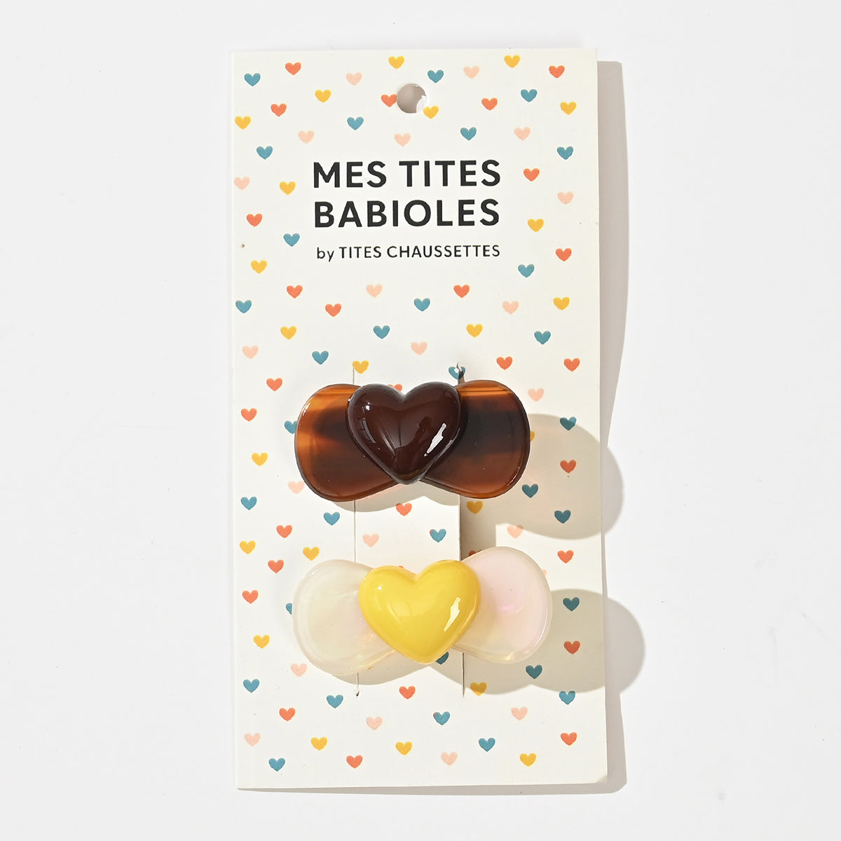 Lot de 2 barrettes nœud cœur avec pince croco de 4 cm. Deux assortiments au choix, accessoire cheveux tendance, idéal à offrir ou à s'offrir.