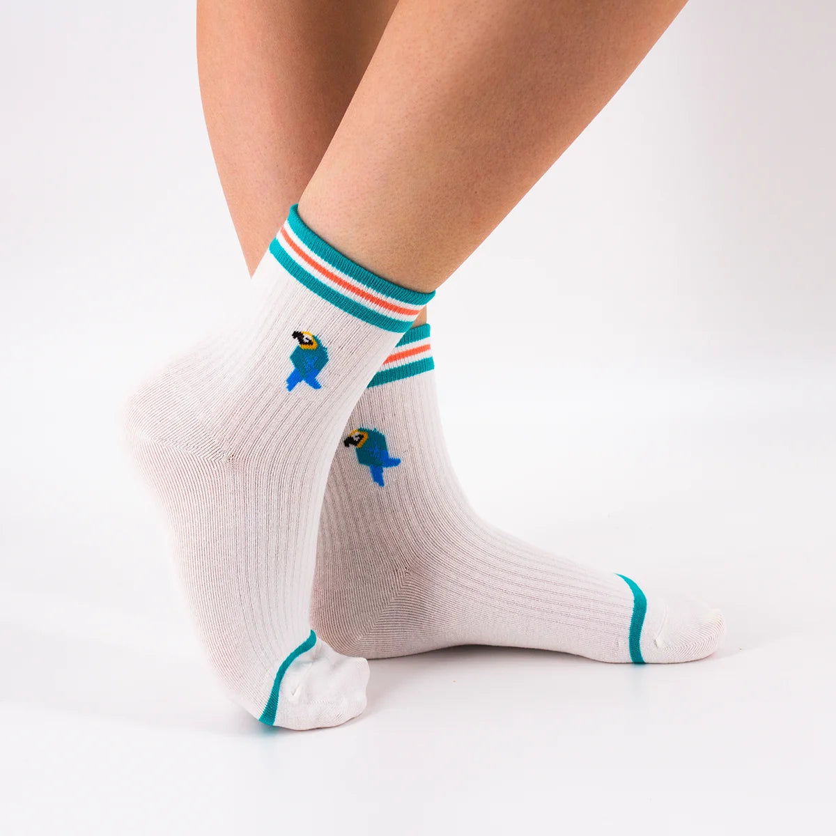 Chaussettes Animaux 3D Tricotées Main - Coton Double Couche - Motif Animaux - Taille Unique (21,8x25,9 Cm) - Pour Femme, Homme, Enfant - 7