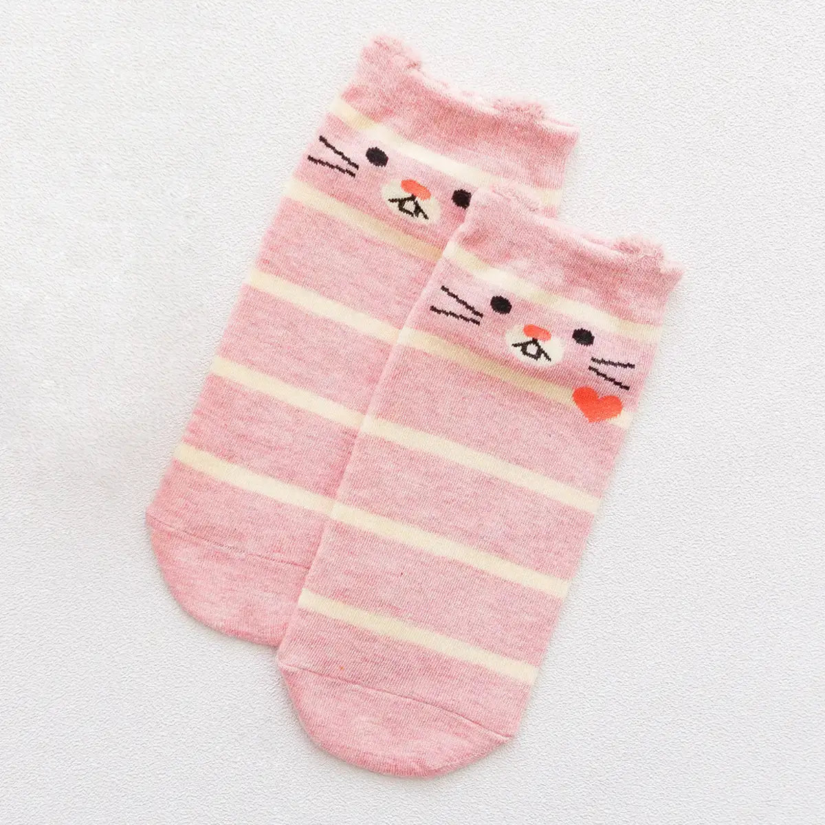 Chaussettes animaux oreilles en relief 
