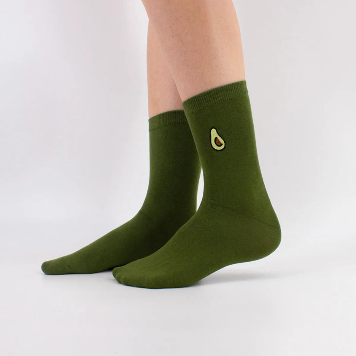 Chaussettes en coton à motif avocat pour adultes | Chaussettes douces et confortables | Disponibles en différentes couleurs et motifs | Un cadeau idéal 