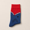 Chaussettes hautes pour homme. Motif mâchoire de crocodile ou de requin. 