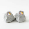 Chaussettes grises en coton à languette chat pour femme | Chaussettes confortables et élégantes | Idéales pour le quotidien ou les occasions spéciales | Disponibles en plusieurs couleurs et tailles