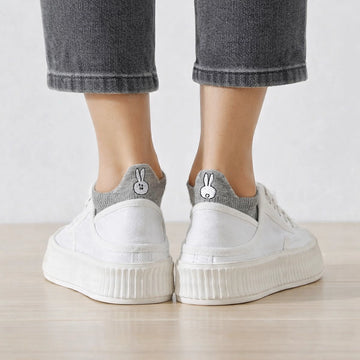 Chaussettes languette lapin grises