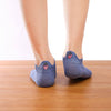 Chaussettes basses femme à languette avec broderie fleur, cœur, tulipe ou soleil. Maintien parfait. Taille 35-41. Douces, gaies et confortables.