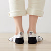 Chaussettes en coton à languette à motif vaches pour femme | Chaussettes élégantes et confortables | Disponibles en plusieurs couleurs.