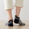 Chaussettes rayure en coton à languette à motif vaches pour femme | Chaussettes élégantes et confortables | Disponibles en plusieurs couleurs.