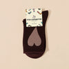 Chaussettes cœur oversize femme à l’unité en vert, gris ou marron. Douces et stretch, taille unique 35-41, pour un look original, confortable et très chic.