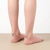 Lot de 5 chaussettes femme à languette avec broderies sororité. Symboles Girl Power, cœur-mains, féminin. Taille 35-41. Douces, confortables, engagées.