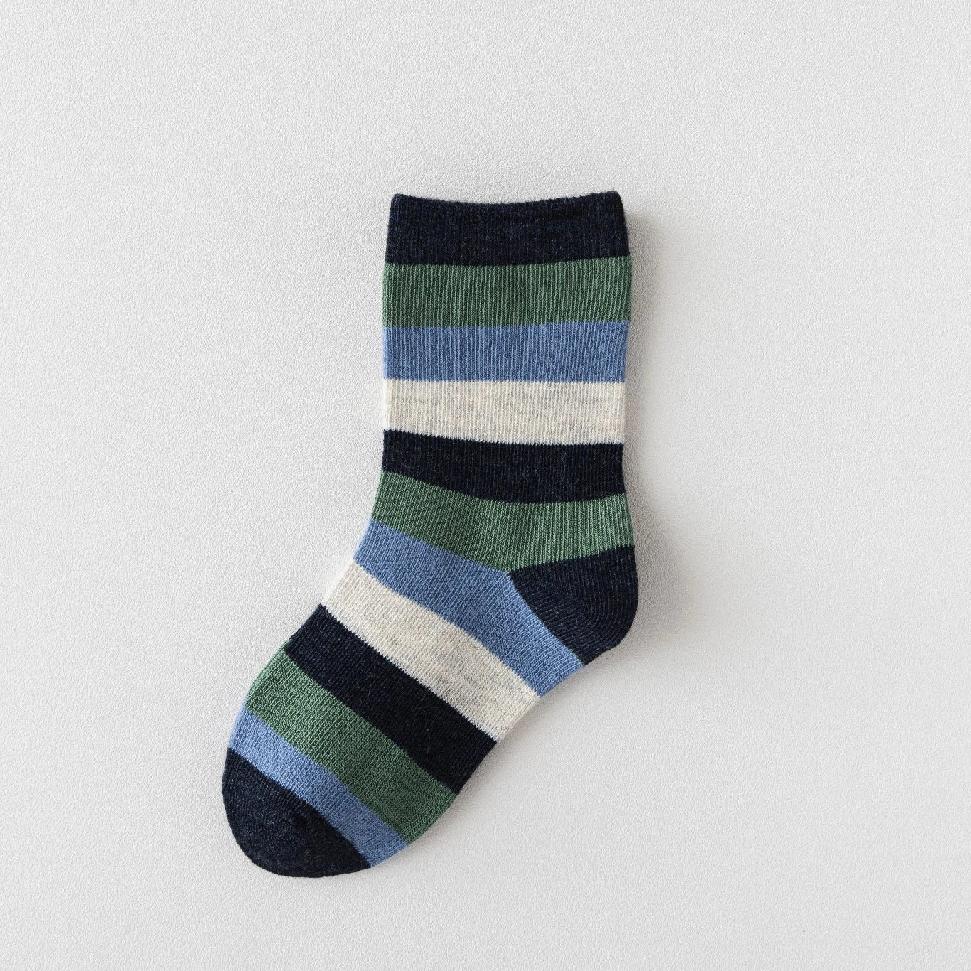 Lot de 5 chaussettes enfants garçon. Coloris bleu/gris/vert. Motif dinosaure. 