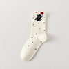 Lot de 3 chaussettes hautes à motif chat. Confortables, douces et originales, elles apportent une touche ludique à vos tenues. Taille unique 35-41.