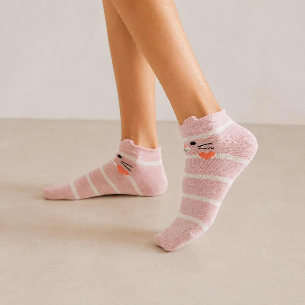 Lot de chaussettes animaux oreilles en relief 