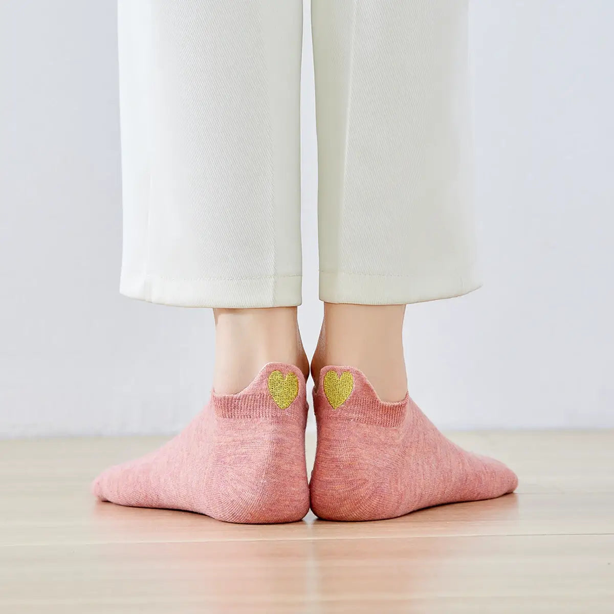 Lot De 5 Paires De Chaussettes Hautes En Coton Pour Femme - Blanches, Confortables, Pour Tous Les Jours - 6