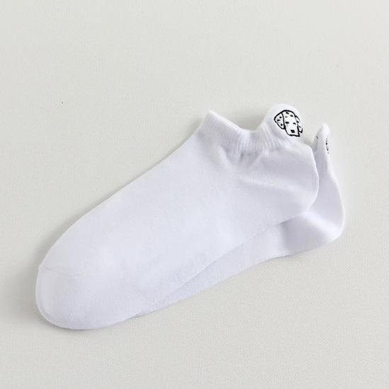 Chaussettes en coton à languette chien pour femme | Chaussettes confortables et élégantes | Idéales pour le quotidien ou les occasions spéciales | Disponibles en plusieurs couleurs 