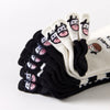 Chaussettes en coton à languette à motif vaches pour femme | Chaussettes élégantes et confortables | Disponibles en plusieurs couleurs.